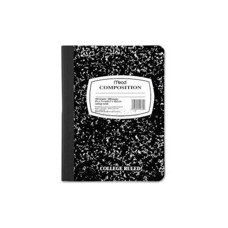 Mead Products Mead Composition Notebook, 7-1/2" x 9-3/4", College Ruled, 100 Sheets/Pad 9932